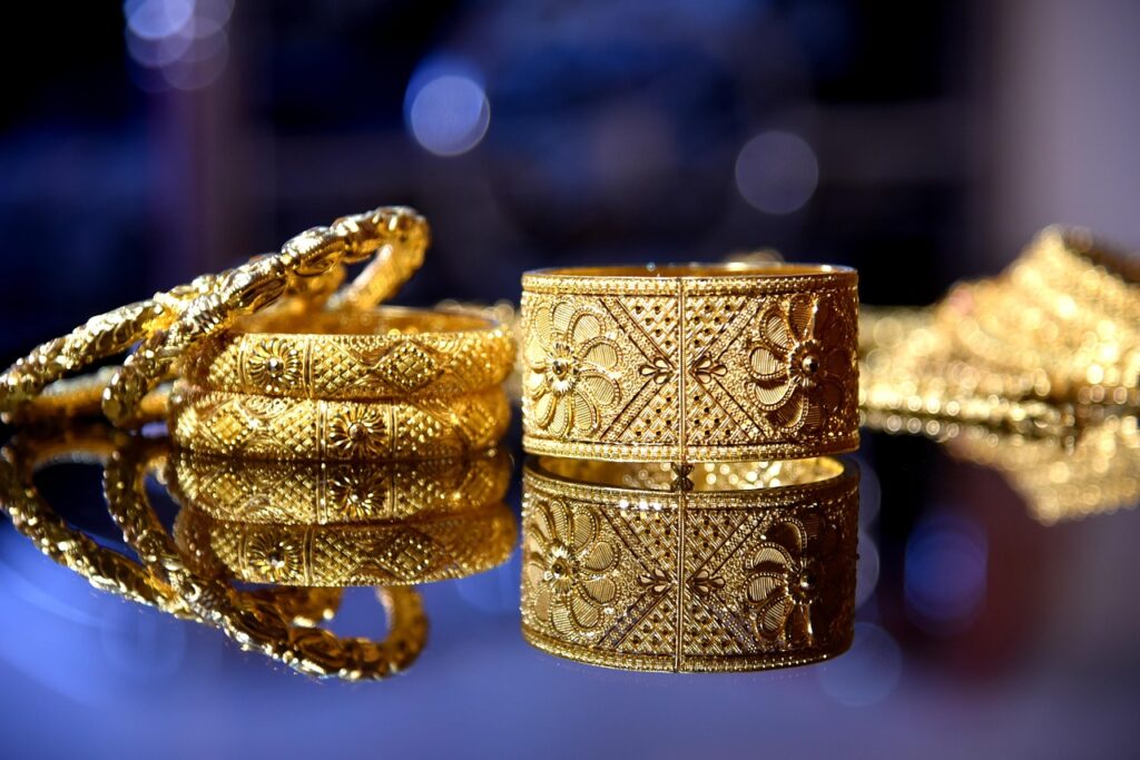 Gold-Plated Bracelet Bangles Combo