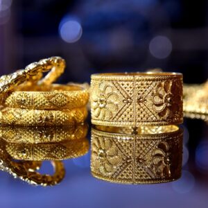 Gold-Plated Bracelet Bangles Combo
