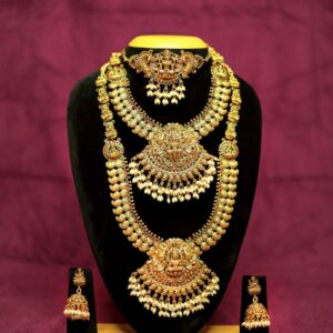 Premium Kundan Bridal Jewelry Set (6-Piece)